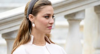 Beatrice Borromeo incinta, glamour in Armani