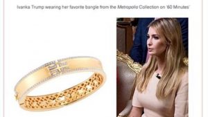 Ivanka Trump nella bufera: il bracciale dello scandalo