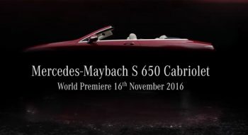 Mercedes – Maybach S650 Cabriolet: chicca di lusso al Salone di Los Angeles 2016