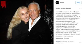 Franca Sozzani funerali domani a Milano, i messaggi struggenti di stilisti e vip