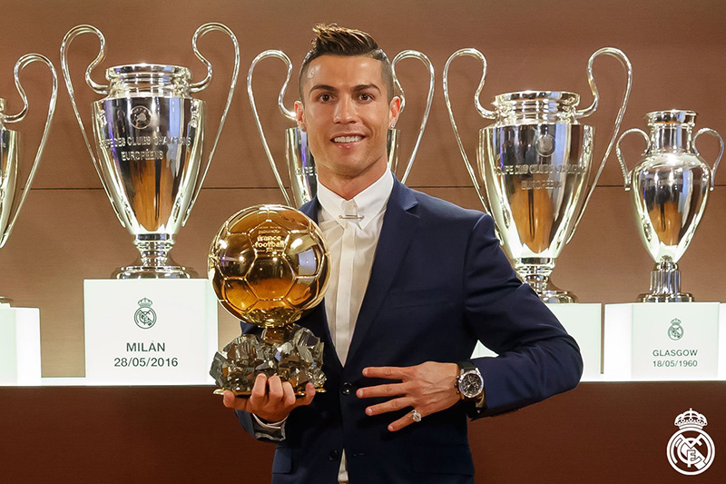 cristiano ronaldo pallone d'oro 2016