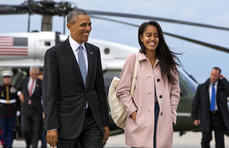 Malia e Barack Obama 