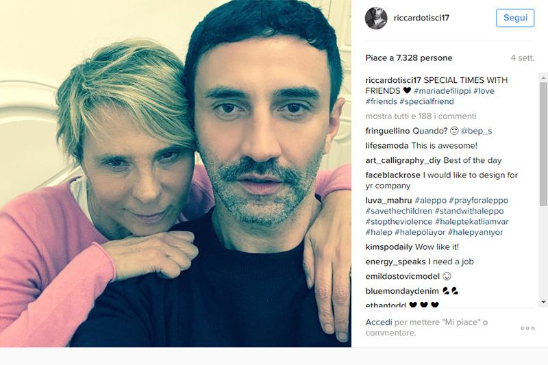 Maria e Riccardo su Instagram