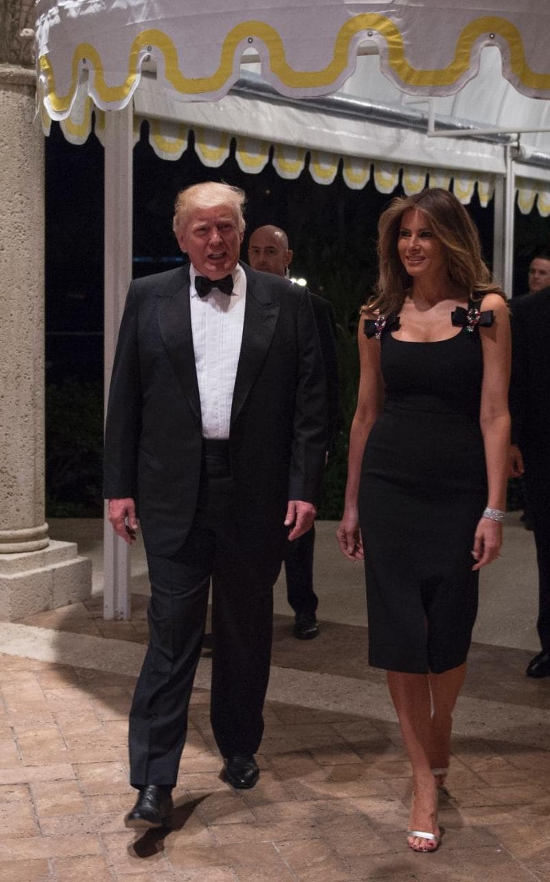 Melania Trump in Dolce&Gabbana per Capodanno