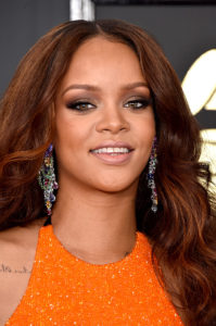 LOS ANGELES, CA - FEBRUARY 12:  Recording artist Rihanna attends The 59th GRAMMY Awards at STAPLES Center on February 12, 2017 in Los Angeles, California.  (Photo by John Shearer/WireImage)