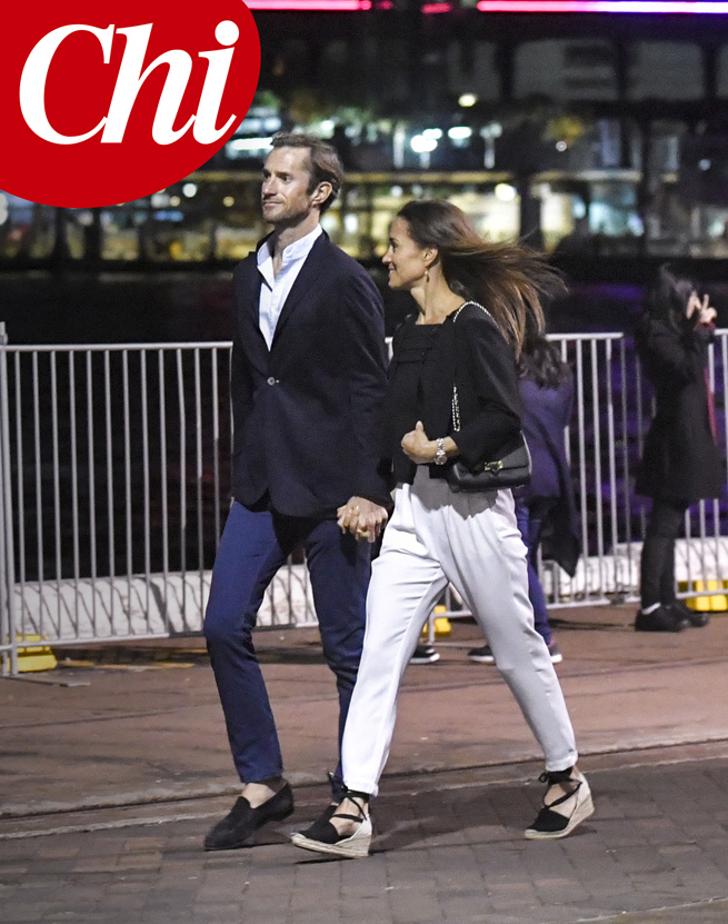 EXCLUSIVE: **PREMIUM EXCLUSIVE RATES APPLY** Pippa Middleton and James Matthews, enjoy a romantic date in Sydney, on the first night of the Australian-leg of their honeymoon on May 30.