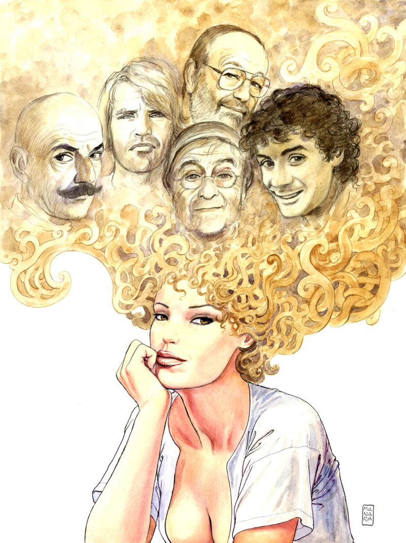 Credit: Milo Manara, cartellone della mostra a Palazzo Pallavicini - Courtesy of Ufficio Stampa Culturalia