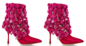 Manolo Blahnik scarpe: ecco le Crystal pom-pom boots, iconiche as ever