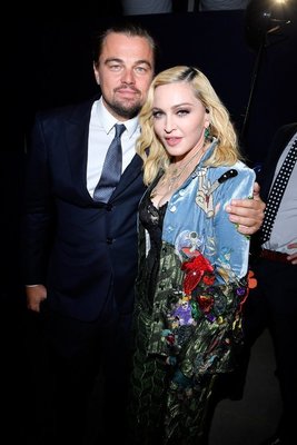 SAINT-TROPEZ, FRANCE - JULY 26: (L-R) Leonardo DiCaprio and Madonna pose backstage during the Leonardo DiCaprio Foundation 4th Annual Saint-Tropez Gala at Domaine Bertaud Belieu on July 26, 2017 in Saint-Tropez, France. (Photo by Victor Boyko/Getty Images for LDC Foundation) *** Local Caption *** Madonna;Leonardo DiCaprio