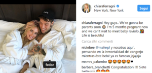 Chiara Ferragni incinta di Fedez, l’annuncio è ufficiale: in arrivo “Baby Raviolo”