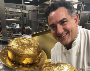 Panettone Sal De Riso 2017: tripla lievitazione e foglie d’oro per una creazione dolciaria d’eccellenza