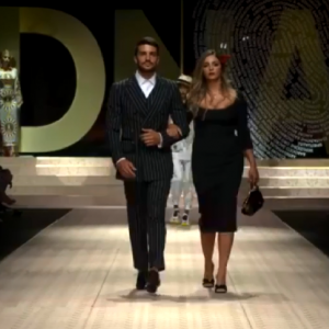 Milano Fashion Week: Mariano di Vaio e la moglie Elonora Brunacci aprono sfilata D&G