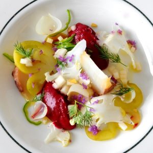 Chef Riccardo Escalante, ricetta “I colori dell’orto”
