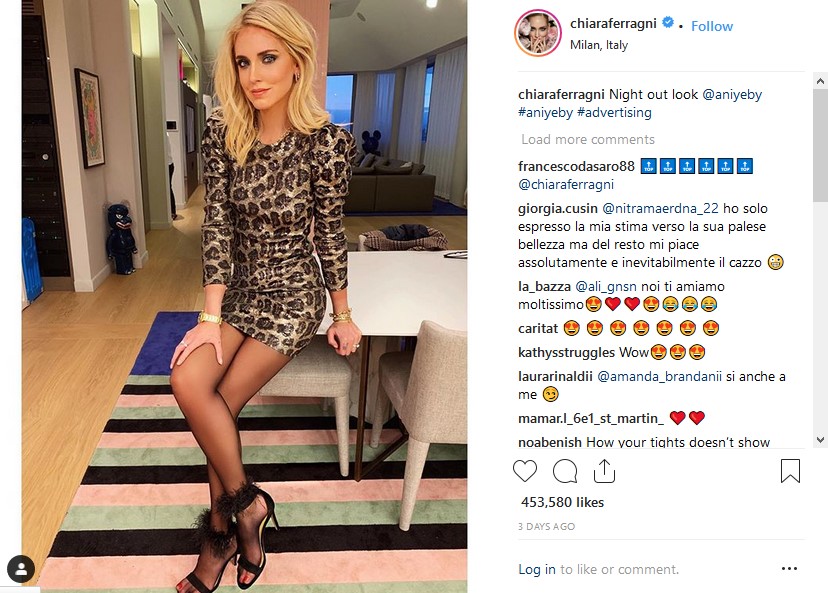 chiara ferragni animalier