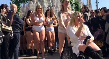 Body Positive Catwalk, la modella Laura Brioschi con Lisca per dire no alla discriminazione