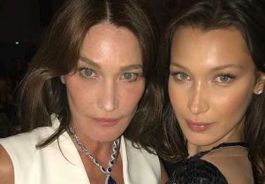 Bella Hadid e Carla Bruni: incredibile somiglianza tra le due top model