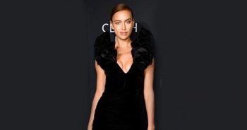 Il top nero di Irina Shayk: collezione Conscious Exclusive di H&M