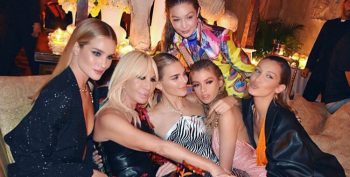 Versace after party Milano Fashion Week: le top model sorprendono ancora