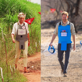Il principe Harry sulle orme di Lady D in un campo minato in Angola