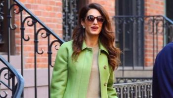 Amal Clooney stile Autunno 2019: mai più senza un capo verde nel guardaroba