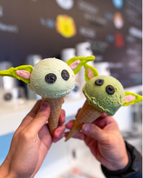 Arriva il gelato a forma di Baby Yoda: avocado, pistacchio e the verde