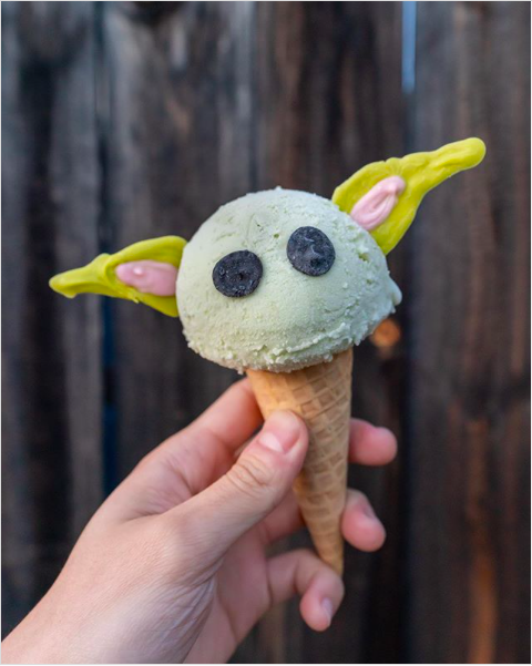 Arriva il gelato a forma di Baby Yoda: avocado, pistacchio e the verde