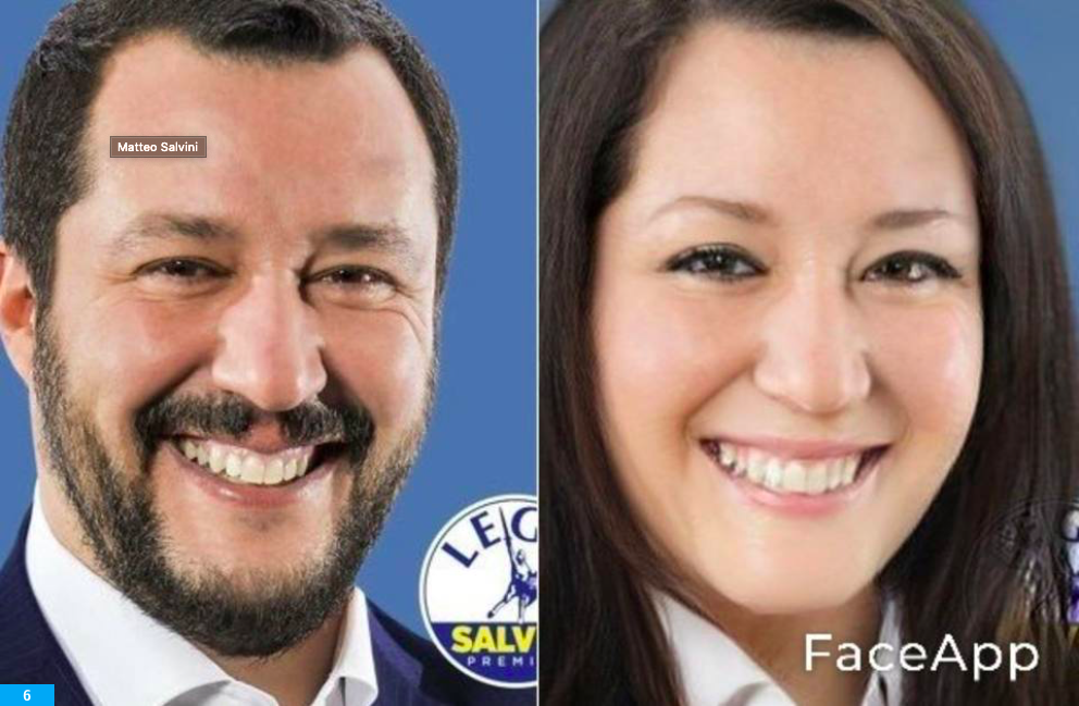 FaceApp: da Conte a Salvini, dalla Jolie a Rihanna. Tutte le star che hanno cambiato sesso