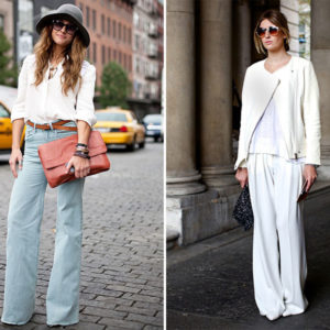 Pantaloni a zampa, la moda anni ’70 ritorna street style