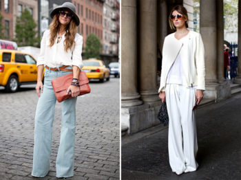 Pantaloni a zampa, la moda anni ’70 ritorna street style