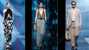 Giorgio Armani primavera/estate 2021. Collezione ispirata al lockdown: look rilassati e pigiama-style