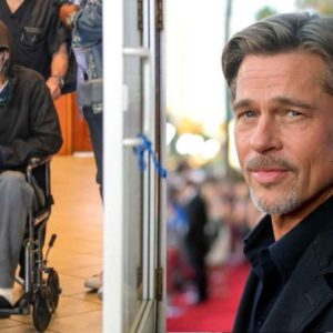 Brad Pitt nel bel mezzo del divorzio lascia un centro medico in sedia a rotelle