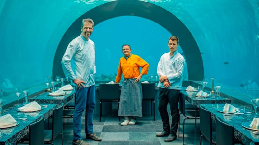 Ristorante di lusso. Mangiare sott'acqua è possibile: da Andrea Berton nel suo H2O