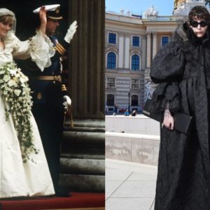 Balenciaga, l’abito da sposa di Lady Diana reinventato in stile gotico. Un vero capolavoro