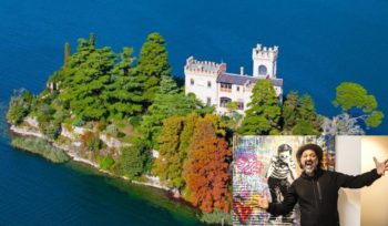 “Lake is beautiful”, l’evento sull’isola di Loreto con Mr. Brainwash: tra street art e lusso