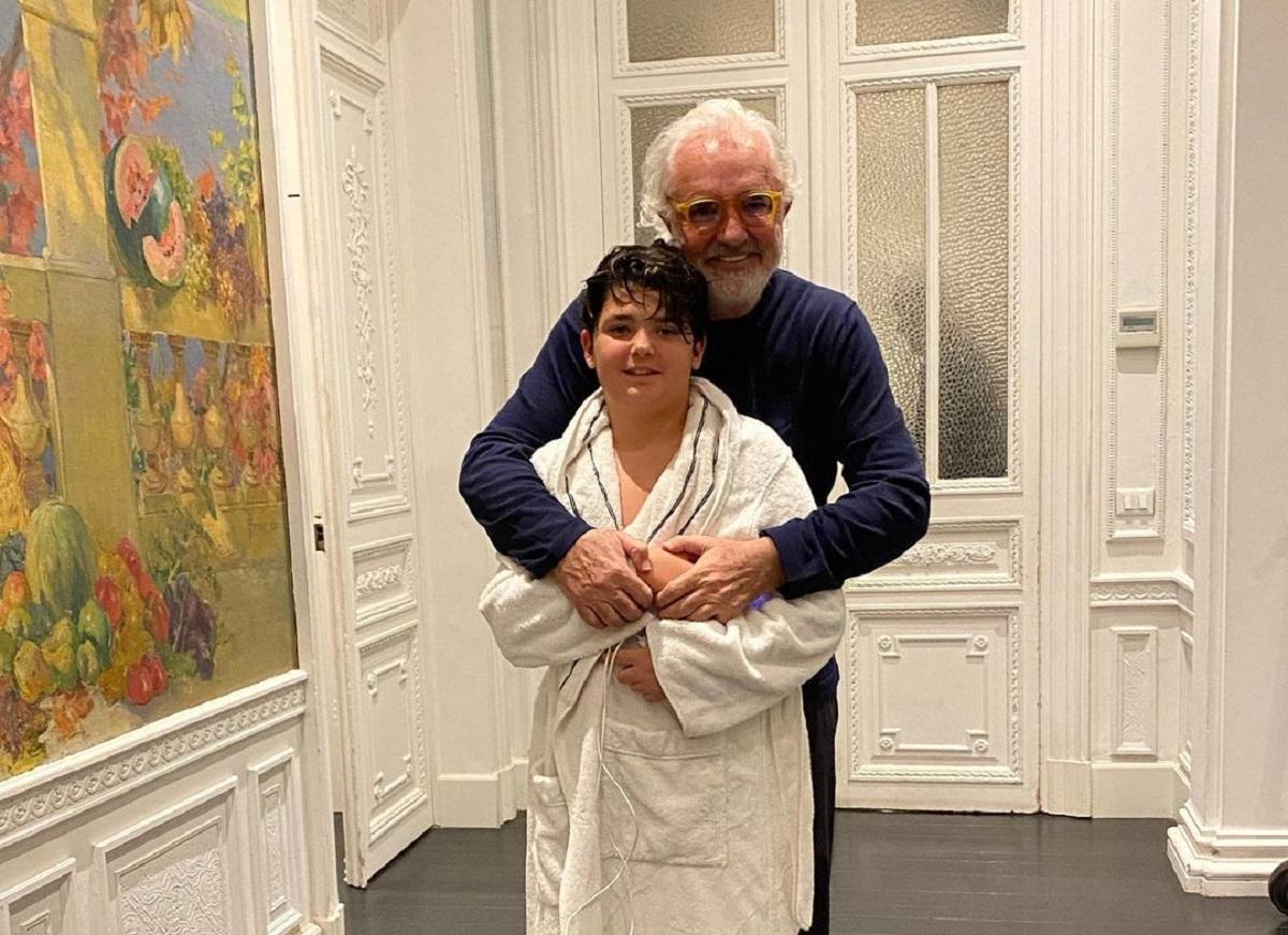 Flavio Briatore e Nathan Falco 