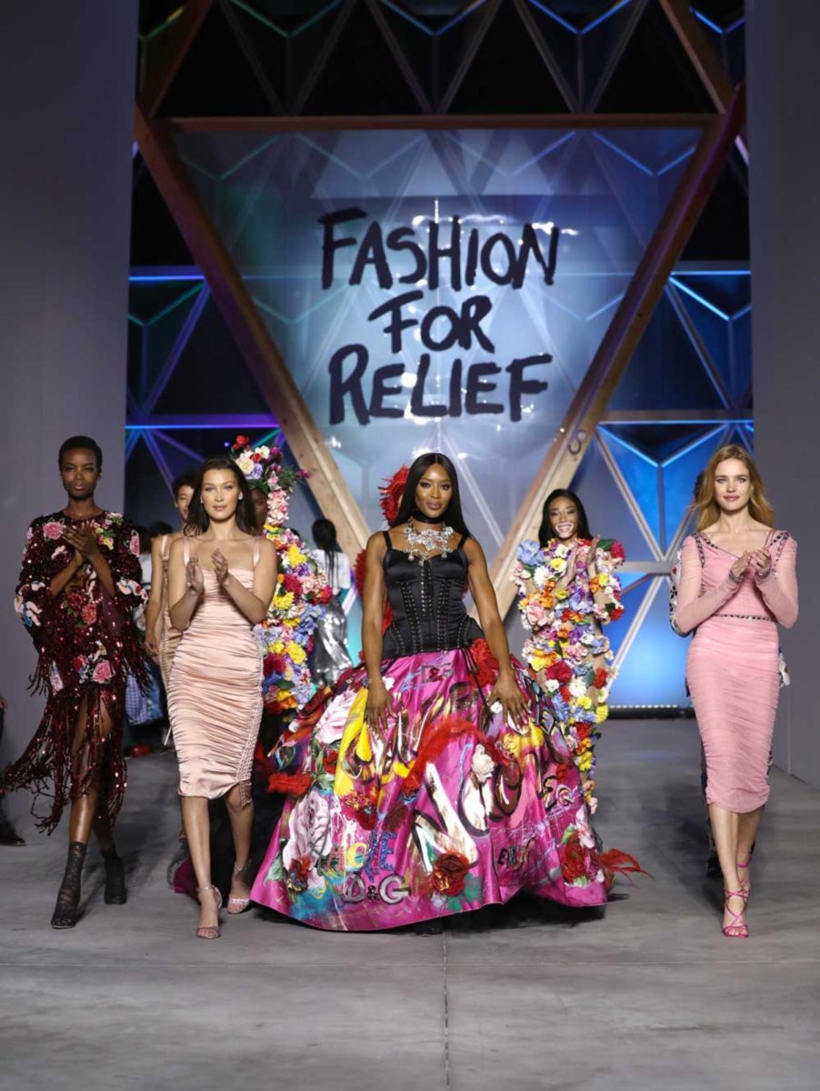 naomi campbell fashion for relief