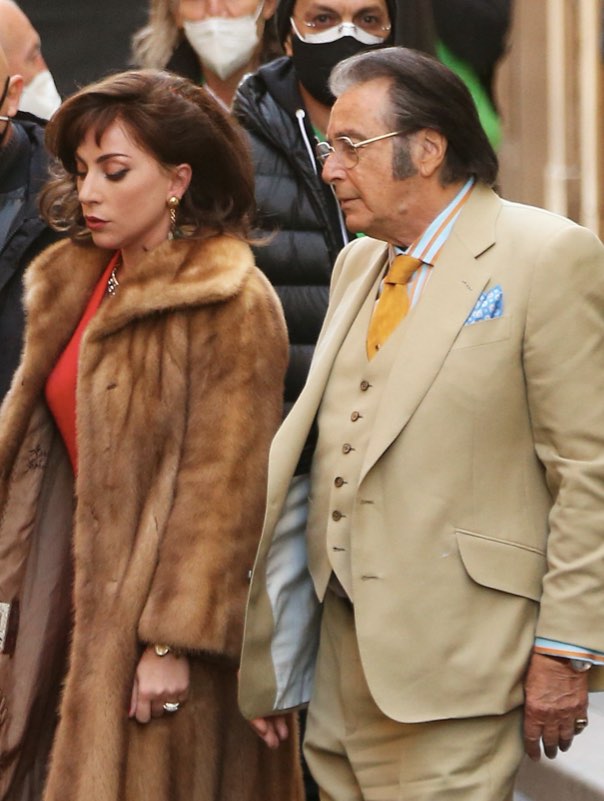 Gaga e Al Pacino sul set