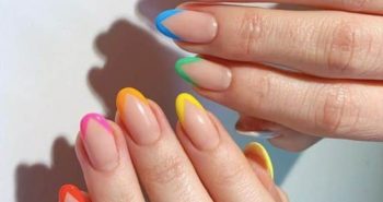 La French manicure colorata torna in scena con varianti esplosive