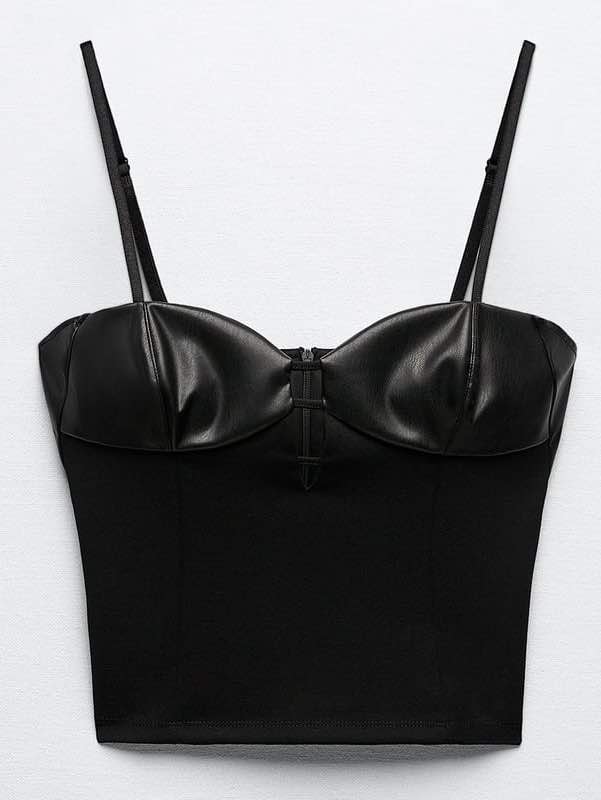 bustier corsetto top di tendenza