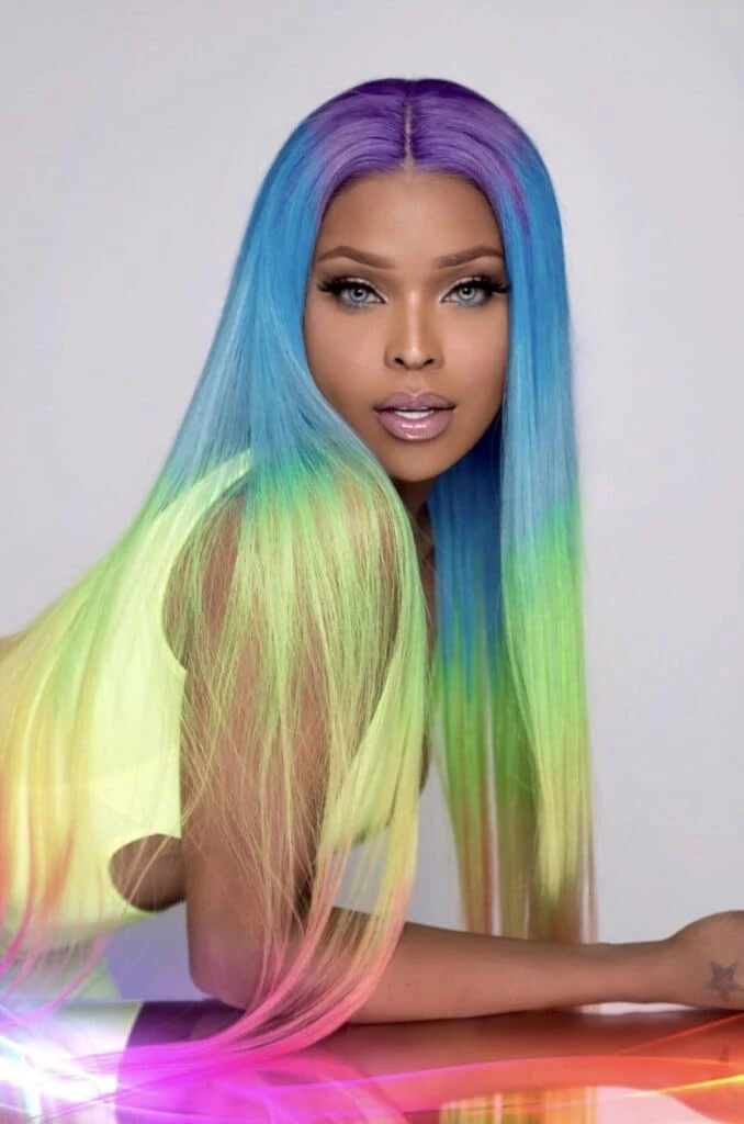 rainbow hair