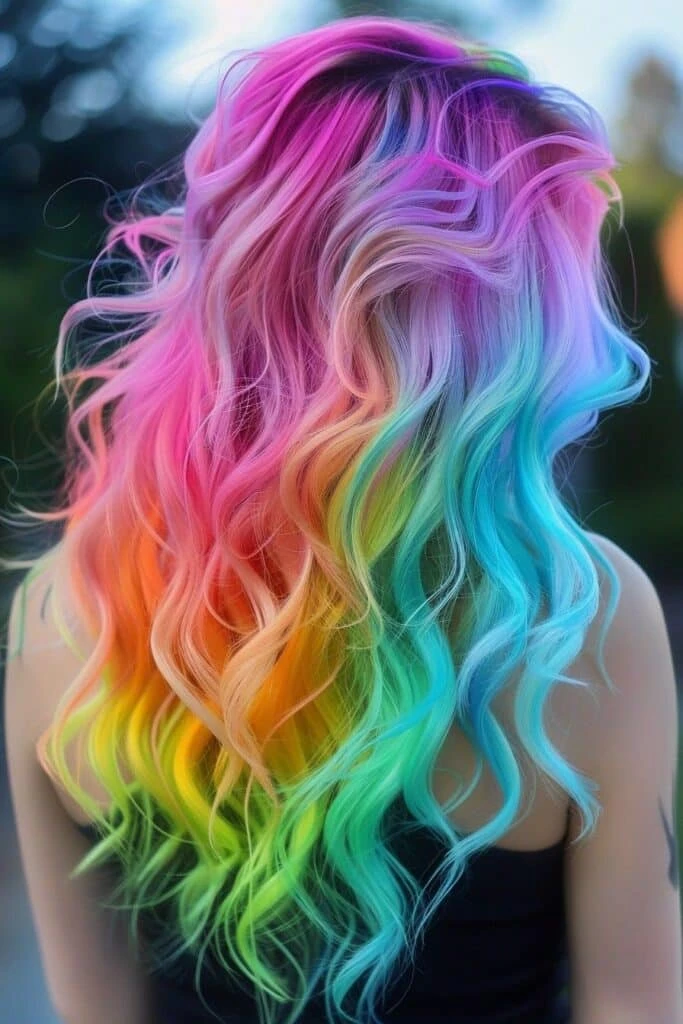 rainbow hair
