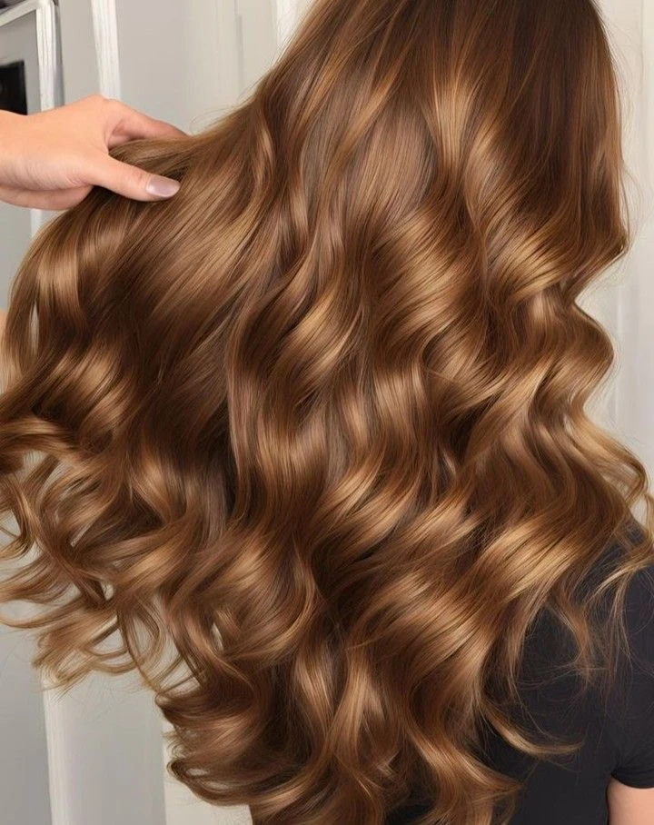 glossy hair