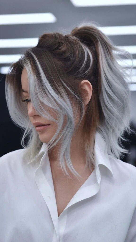 silver hair