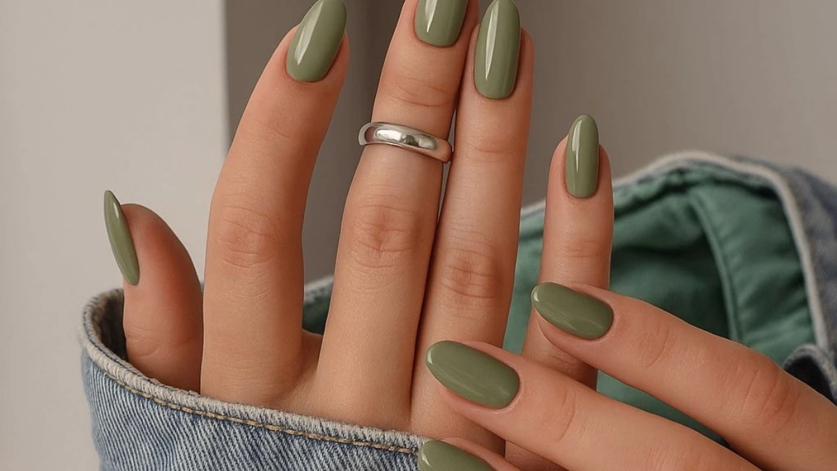 Unghie verde oliva: la tendenza chic dell’autunno 2025 tra glamour, design e stile
