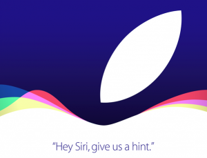 Invito Apple al keynote del 9 settembre 2015
